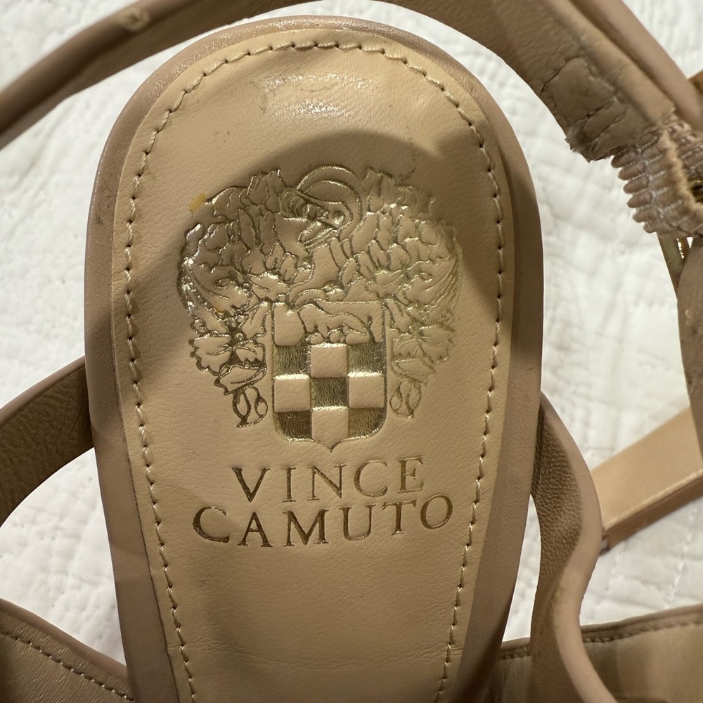 Vince Camuto Naveah Nude Leather
Slingback Heels - Picture 6 of 8